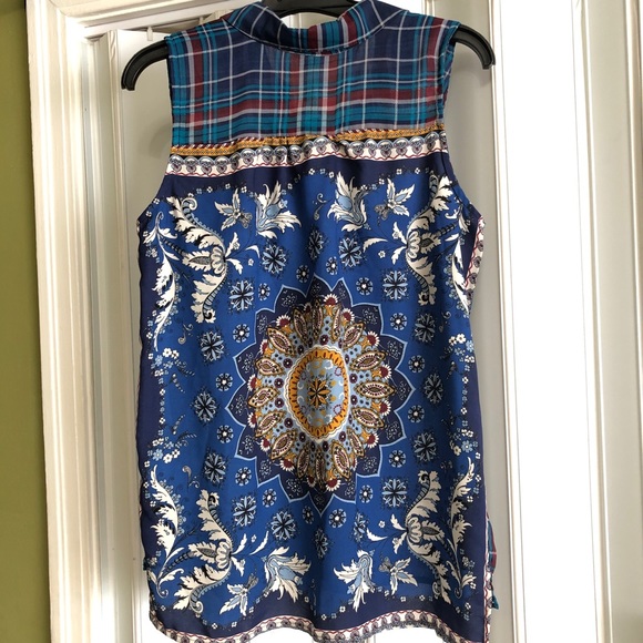 Xhilaration Sleeveless Printed Top - Picture 4 of 5